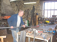 Ron McCurdie at his forge